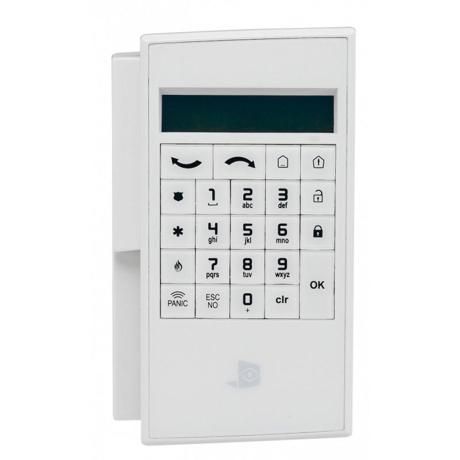 Tastatura numerica cu cititor de proximitate Videofied XMB210, frecventa de operare: 868MHz, criptare AES, LCD display( 16 caractere), cititor de proximiate compatibil cu carduri Mifare 13.56MHz,  backlight, alimentare cu baterii 3,6V 3x LS14500 lithium ( incluse), dimensiuni: 160 x 92 x 31 mm