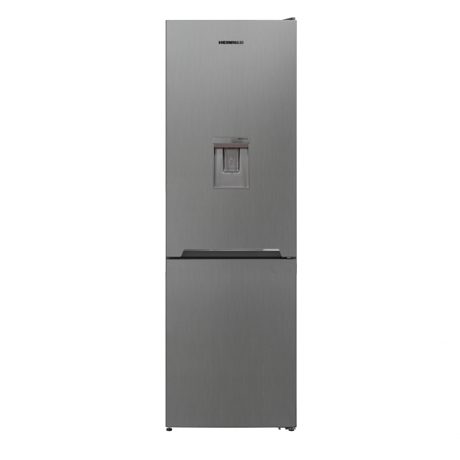 Combina frigorifica Heinner HCNF-V291XWDE++, 294 l, Clasa E, No Frost, Display interior, Dozator apa, Freezer Shield, Iluminare LED, Control electronic, H 186 cm, Inox