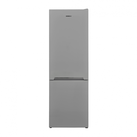Combina frigorifica Heinner HC-V2681SE++, Static, 268 L, Functie Super congelare, Termostat ajustabil, Iluminare LED, Usi reversibile, Clasa E, H 170 cm, Argintiu