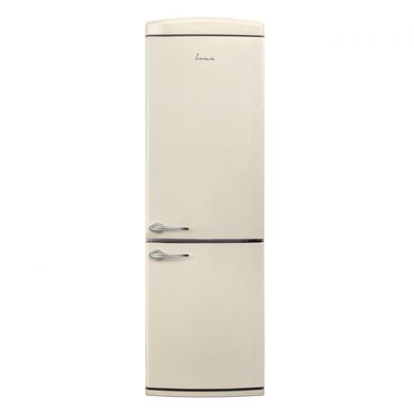 Combina frigorifica Fram FC-VRR341BGE++, clasa energetica: E, sistem de racire Less Frost, capacitate totala: 340L, lumina LED, functie Congelare rapida, Crem