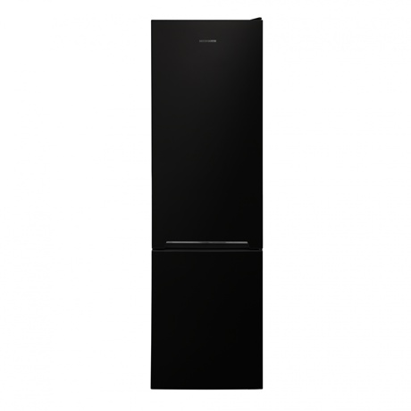 Combina frigorifica Heinner HC-V288BKE++, Capacitate 288 L, Racire Less Frost, lumina LED, rafturi de sticla, usi reversibile, H 180 cm, Negru