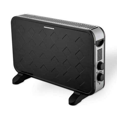 Convector Heinner HCVH-Y2000TBK, 2 setari de temperatura: 1250/2000W,termostat ajustabil, ventilator Turbo, protectie supraincalzire,indicator luminos