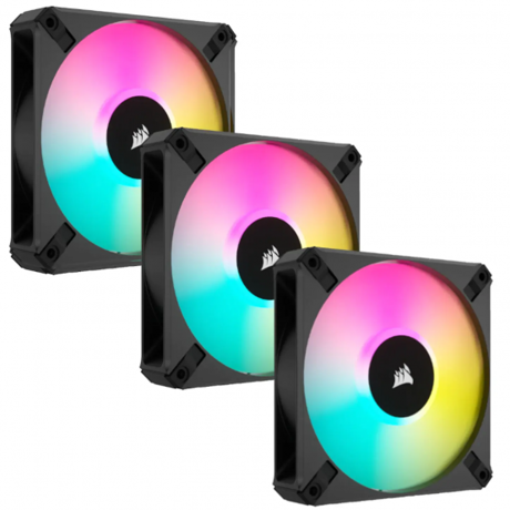 Ventilatoare CORSAIR iCUE AF120 RGB ELITE 120mm PWM, Fan Size 120mm x 25mm, Sound Level 5 - 34.1 dBA