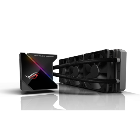 CPU COOLER ASUS ROG RYUJIN III 360  Water Block Water block dimention: 89 x 91 x 101 mm Block Material (CPU Plate): Copper Embedded FAN: YES - Speed: 5100 RPM +/- 10% - Air Pressure: 5.53 mmH2O - Air Flow: 21.08 CFM Pump Pump Solution: 8th gen Asetek pump Motor Speed: 800 - 3600 +/- 10% RPM Radiator