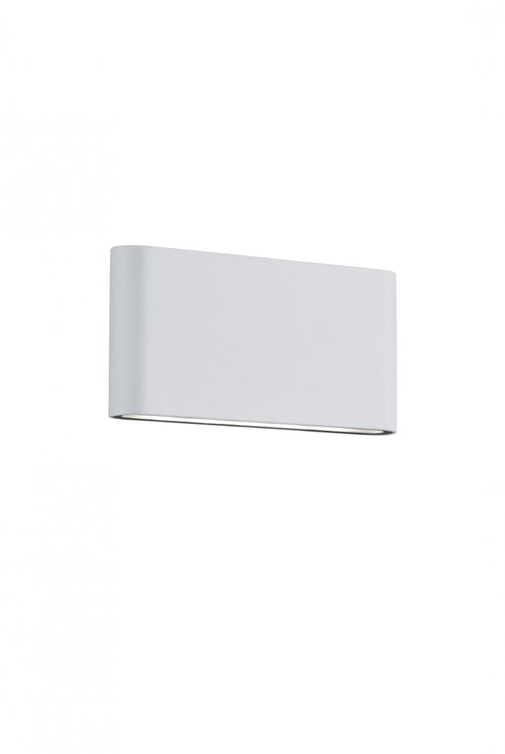 Aplica LED integrat pentru exterior Trio Thames II, 2x4.5W, 230V, lumina calda 3000K, 2x 400 lumeni, durata de viata 30.000 de ore, clasa energetica A+, IP54, dimensiuni 17x9cm, material fonta aluminiu, culoare alb mat