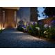 Stalp LED solar pentru exterior cu senzor de miscare Philips Tyla, 1.2W, 4V, 255 lm, lumina calda (3000K), IP44, 400x160mm, Antracit