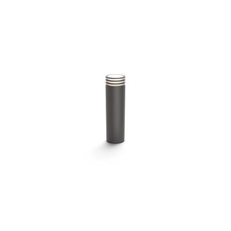Stalp LED pentru exterior Philips Hue Lucca, 1xE27, 9W (60W), 806 lm, lumina calda (2700K), IP44, 770x142mm, Antracit