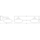 Aplica LED inteligenta pentru baie Ledvance SMART+ Wifi Orbis Elypse 340, 12W, 1000 lm, lumina alba (3000-6500K), IP44, 340x166x880mm, metal, Argintiu