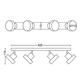 Spot LED Cvadruplu Philips Bukko, 24V, 4x4.3W, 1600 lm, intensitate variabila, lumina calda (2200-2700K), IP20, 17x11x75.4cm, Metal, Negru