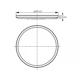 Plafoniera LED WiZ SuperSlim, Wi-Fi, Bluetooth, 16W, 1500 lm, lumina alba (2700-6500K), IP20, 29.2cm, Metal/Plastic, Alb