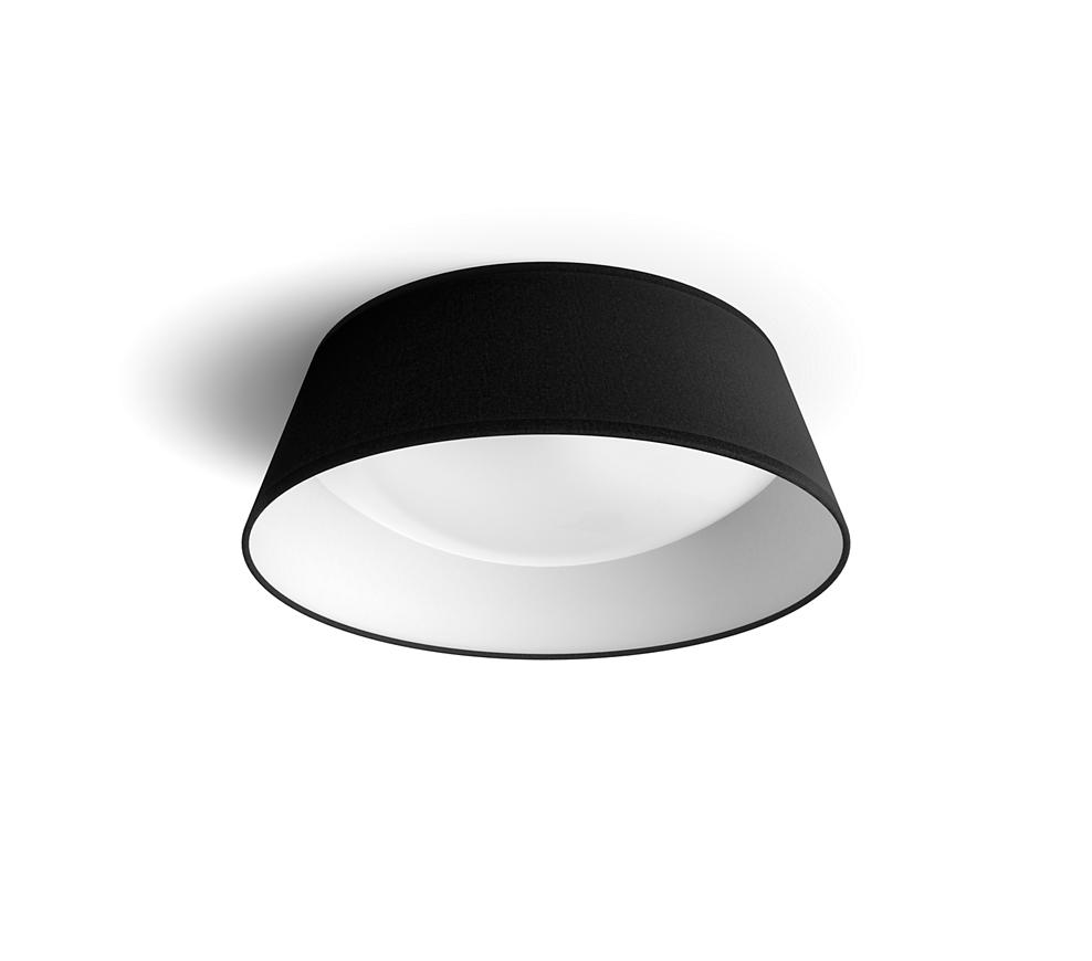 Plafoniera LED Philips Dawn CL258, 14W, 1100 lm, lumina calda (3000K), IP20, 34cm, Metal/Plastic, Negru