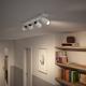 Spot LED Philips myLiving Paisley, 4xGU10, 5.5W, IP20, Metal, Alb