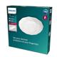 Plafoniera LED Philips Toba CL505, 23W, 2800 lm, lumina alba (2700-6500K), IP20, 36.8cm, Alb, Diamant, Telecomanda inclusa