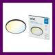 Plafoniera LED WiZ SuperSlim, Wi-Fi, control vocal, 32W, 3800 lm, lumina alba (2700-6500K), IP20, 55cm, Negru