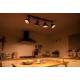 Spot LED Cvadruplu Philips Bukko, 24V, 4x4.3W, 1600 lm, intensitate variabila, lumina calda (2200-2700K), IP20, 17x11x75.4cm, Metal, Negru