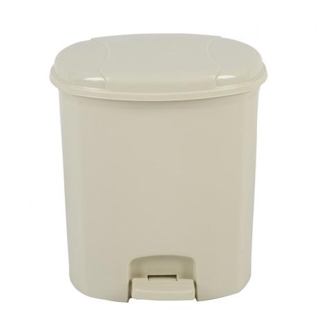 Cos gunoi Heinner care cu pedala 25l,plastic,bej,30x19.5x40cm