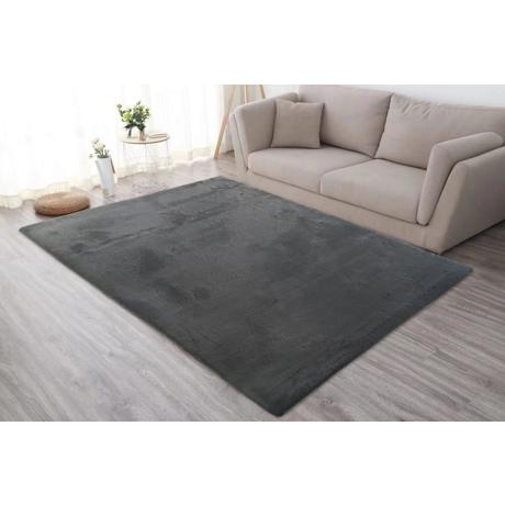 Covor Heinner Shaggy soft blanita Negru 50x90 cm