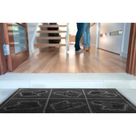 Covoras intrare Vanora home cauciuc 40x60cm , model bocancei