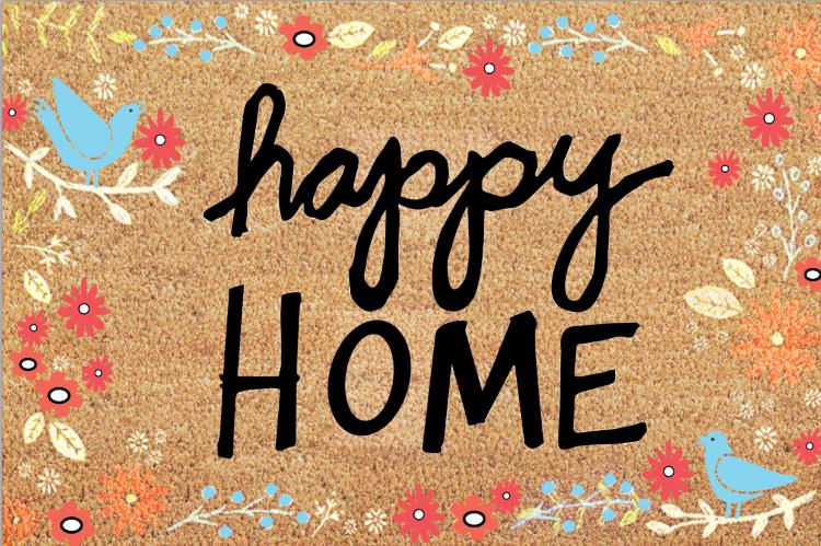 Covoras intrare Heinner care 40x60cm, happy