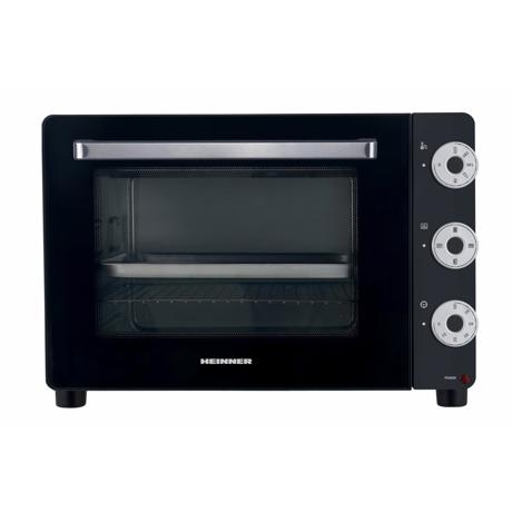 Cuptor electric Heinner HCE-K28BK, 28 L, Timer, 4 functii, Grill, Iluminare interioara, Negru