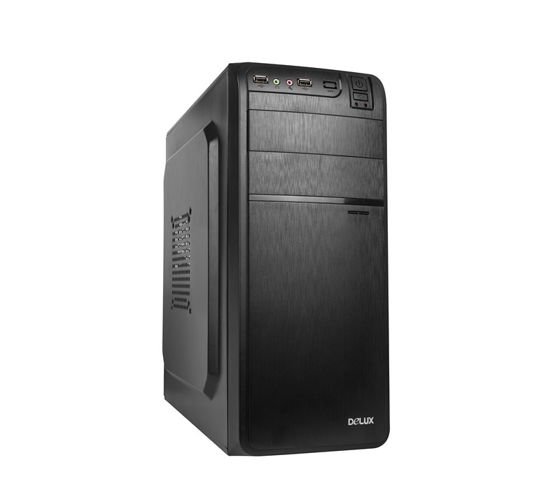 Sistem Desktop PC Horizon Intel Core i3-10100 3.6GHz LGA1200, Placa de baza Asus Prime H510M-K LGA1200 2x DDR4 1x HDMI 4x SATA, Memorie RAM 8GB 2666MHz, SSD 512GB, Carcasa Deluxe DW600 Mid-Tower ATX 2x USB 3.0 negru, Windows 11 Pro