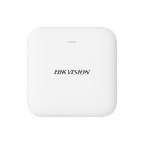 Detector de inundatie wireless AXPRO Hikvision DS-PDWL-E-WE, frecventa de operare: 868 MHz, transmisie: Tri-X Wireless, criptare: AES-128,. Distanta de comunicare: 1200 metri in camp deschis, SSI(Signal Strength Indication), complet configurabil la distanță prin APP, indicator LED: Blue (Alarm)