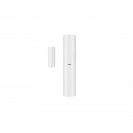 Contact magnetic wireless AXPRO Hikvision DS-PDMC-EG2-WE, frecventa operare: 868MHz, transmisie: Tri-X Wireless, criptare: AES-128, distanta comunicare: 1600m, metoda de detectie: deschidere contact, SSI(Signal Strength Indicators), Environment Temperature Indication, 2 x tamper, intrare alarma