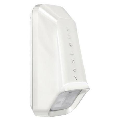 Detector dual Paradox NV35M de int/ext cu functii anti-mascare si imunitate la animale, pentru usi glisante si geamuri; permite discriminarea optimizata a alarmelor false declansate de pasari de talie mica, pisici si câini; 2 moduri de operare: Modul pentru imunitate la animale - pentru ferestre de