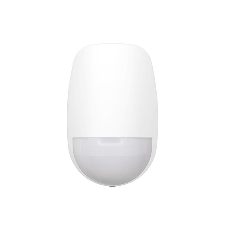 Detector PIR - dual tech cu imunitate la animale Hikvision DS-PDD12-EG2, raza de detectie: 12m / 85.9°, viteza de detectie: 0.3 to 2 m/s, imunitate la animale pana la 10kg, Optional/Automatic sensitivity, Digital temperature compensation, 24G microwave, rezistenta EOL selectabila, grad 2 de
