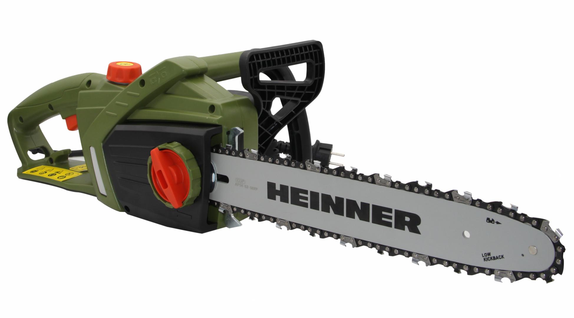 Ferăstrău electric cu lant Heinner VDE002, 1800 W, 230 V, 35 cm, 13.5 m/s
