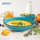 SET 6 FARFURII ADANCI CERAMICA 20 CM, GALA BLUE, ART OF DINING BY HEINNER