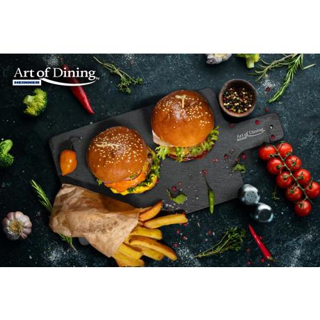 PLATOU ARDEZIE DREPTUNGHIULAR CU MANER, 38X19CM, COOKING BY HEINNER