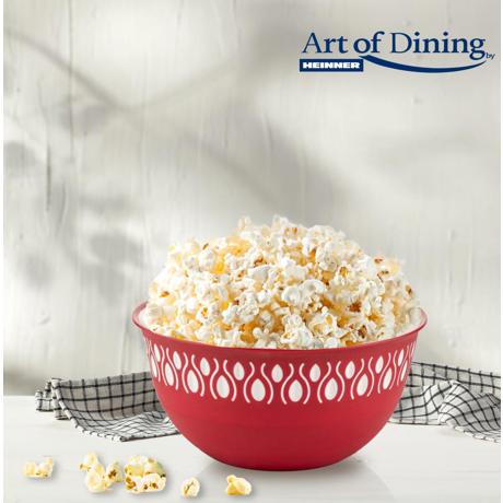 BOL PLASTIC 24 X 11.5 CM, 3 L, ROSU, ART OF DINING BY HEINNER