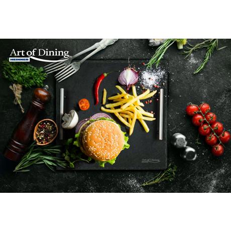 PLATOU ARDEZIE PATRAT MANERE INOX, 30X30 CM, COOKING BY HEINNER