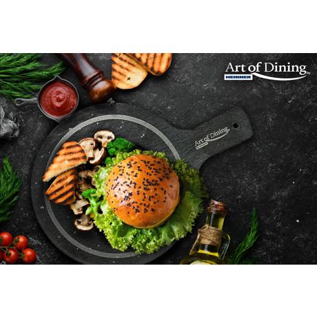 PLATOU ARDEZIE ROTUND CU MANER, 28X20 CM, COOKING BY HEINNER