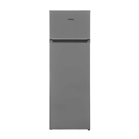 Frigider cu doua usi Heinner HF-V242SE++, Less Frost, 242 L, Clasa energetica E, Iluminare LED, Clasa E, H 161 cm, Argintiu