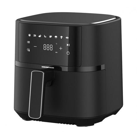 Friteusa cu aer cald Heinner HAF-B4BK1500, 1500 W, 4 L, Display digital, Timer, 8 programe, Negru