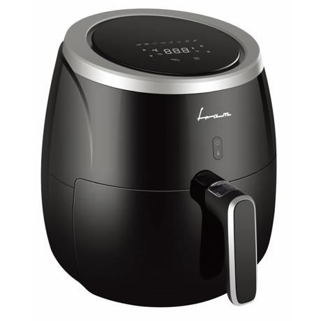 Friteuza cu aer cald Fram FAF-MD2000BK, 2000W, Capacitate cos: 5L, Display digital, Control Touch, vVas detasabil anti-adeziv
