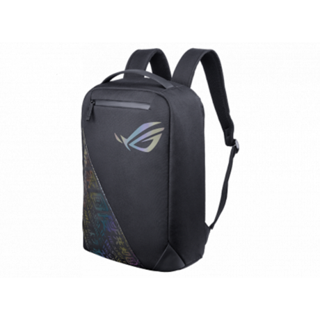 BP1501G ROG BACKPACK 15_17, Black, Holographic Edition,  Stylish, gaming-inspired design with the cyber-text pattern and ROG Logo, Quick- access exterior pocket for your essential accessories, Generous 18L interior for easy transport of an up to 17’’ notebook, Dimensions: 332* 460*153mm (L x H x