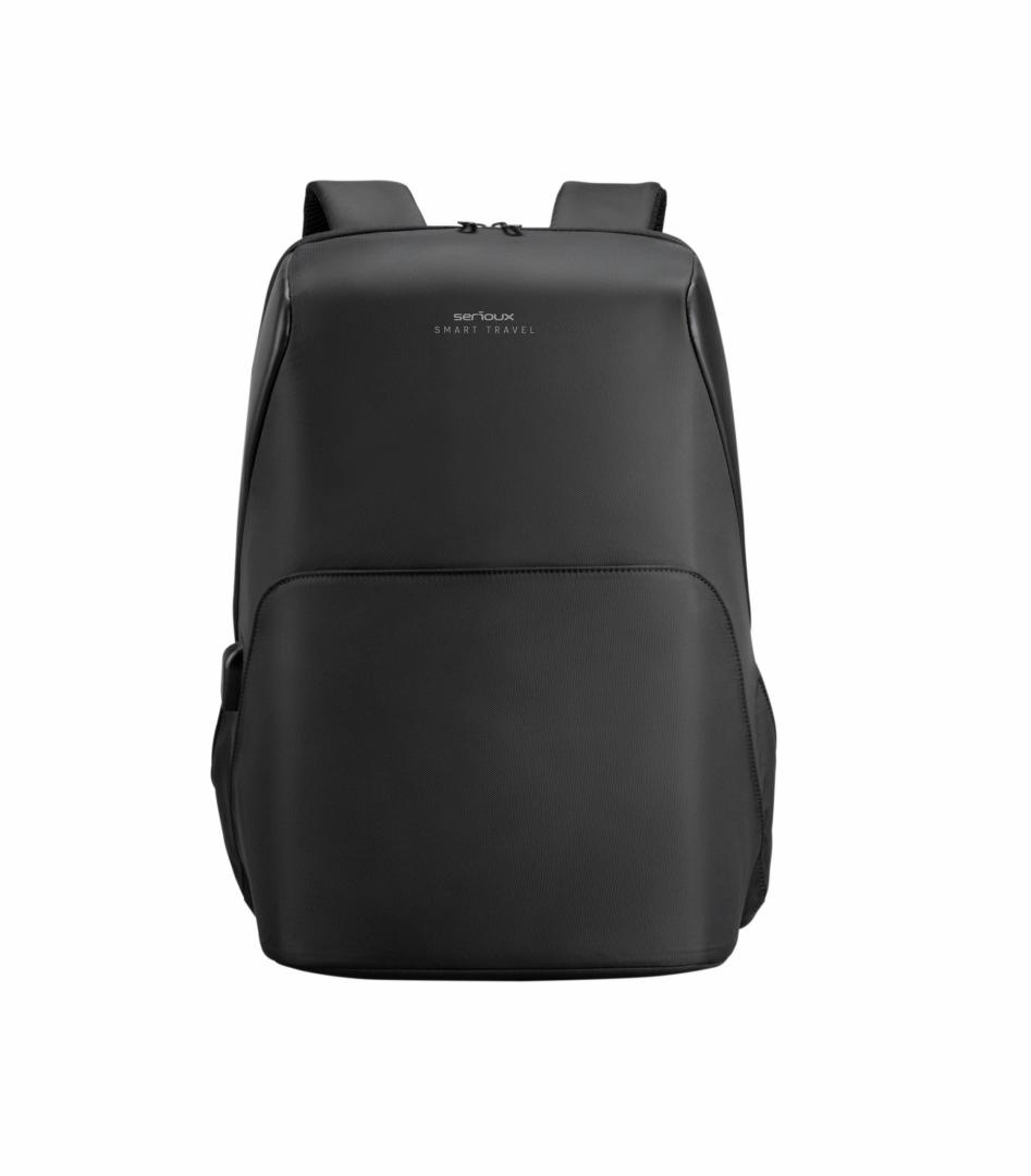 Rucsac notebook Serioux, SMART TRAVEL ST9590, rezistent la apa, notebook max. 15.6", port de încărcare USB, poliester