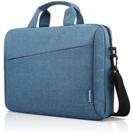 Geanta laptop Lenovo Casual Toploader T210, 15.6", Blue, rezistent la apa, compartiment accesorii, compartiment laptop captusit, Material: Textil, Dimensiuni externe: 362 x 22 x 250 mm, Greutate: 465g