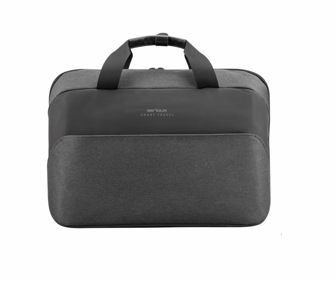 Geanta notebook Serioux SMART TRAVEL ST9610, rezistent la apa, pana la 15.6", poliester