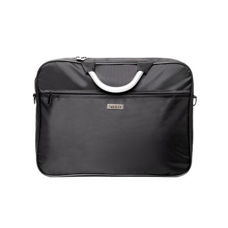 GEANTA LAPTOP SPACER SPSB-AXEL-BK 15.6", 1x compartiment buzunar frontal, manere aluminiu, waterproof, nylon, negru