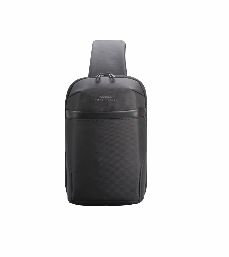 Geanta de umar Serioux, SMART TRAVEL ST9611, rezistenta la apa, compartimet tableta pana la 7.9",  poliester