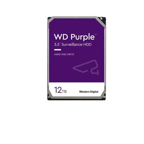HDD intern WD, 3.5", 12TB, PURPLE, SATA3, IntelliPower (5400rpm), 256MB, Surveillance HDD