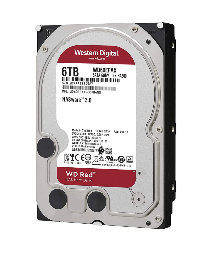 HDD WD Red NAS 6TB, 5400RPM, SATA III