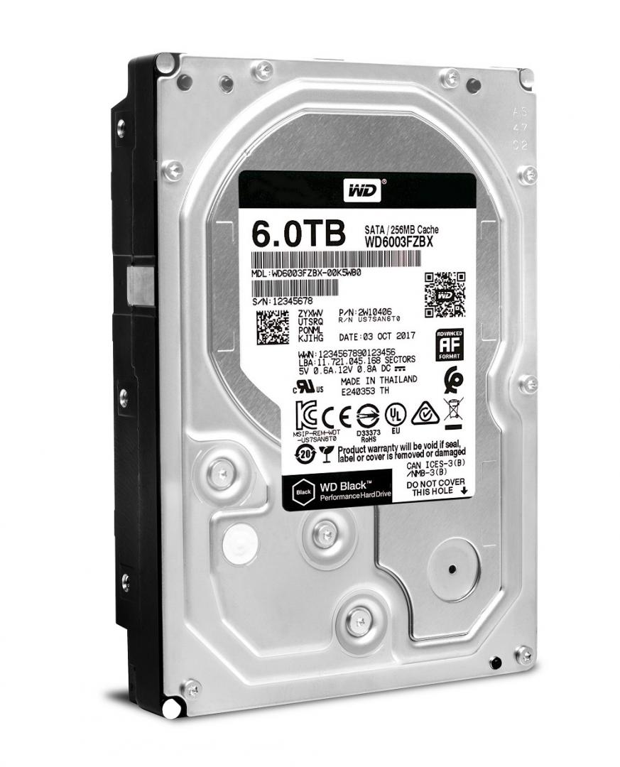 HDD WD 6TB, 7200RPM, SATA III