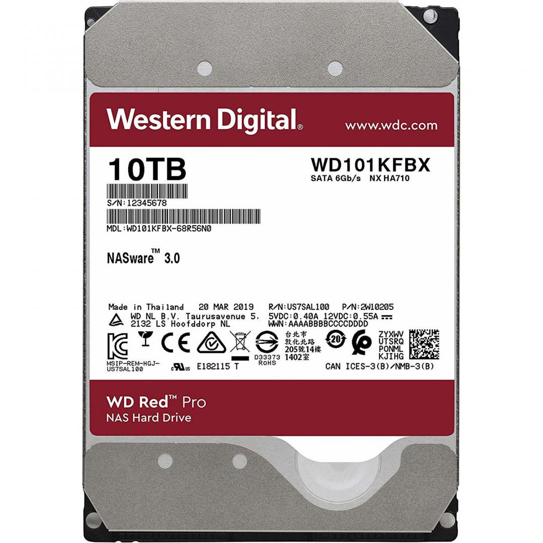 HDD WD Red PRO, 10TB, 7200RPM, SATA III