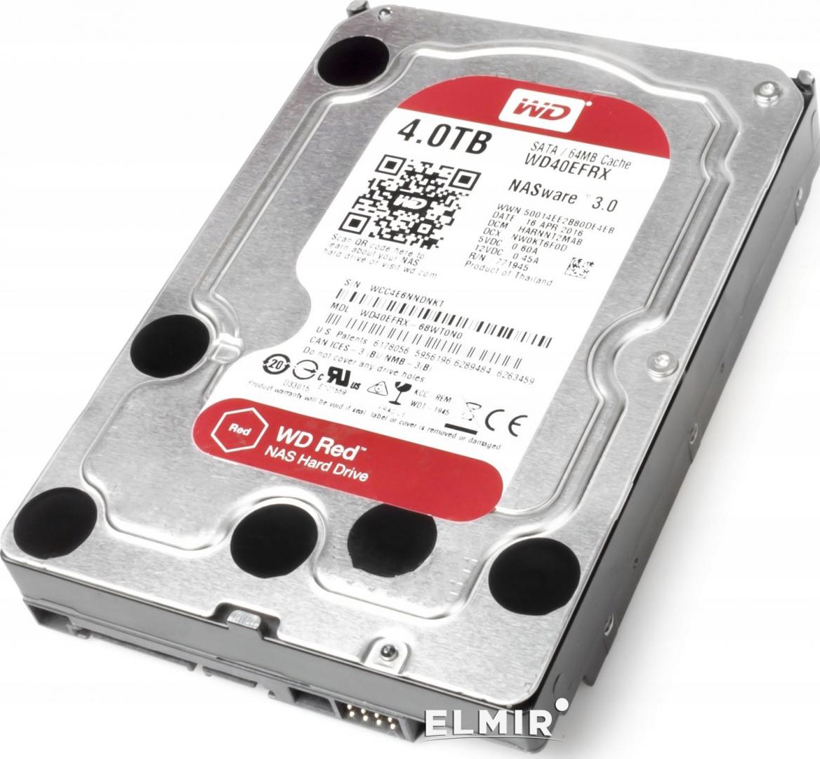 HDD WD RED, 4TB, 5400RPM, SATA III
