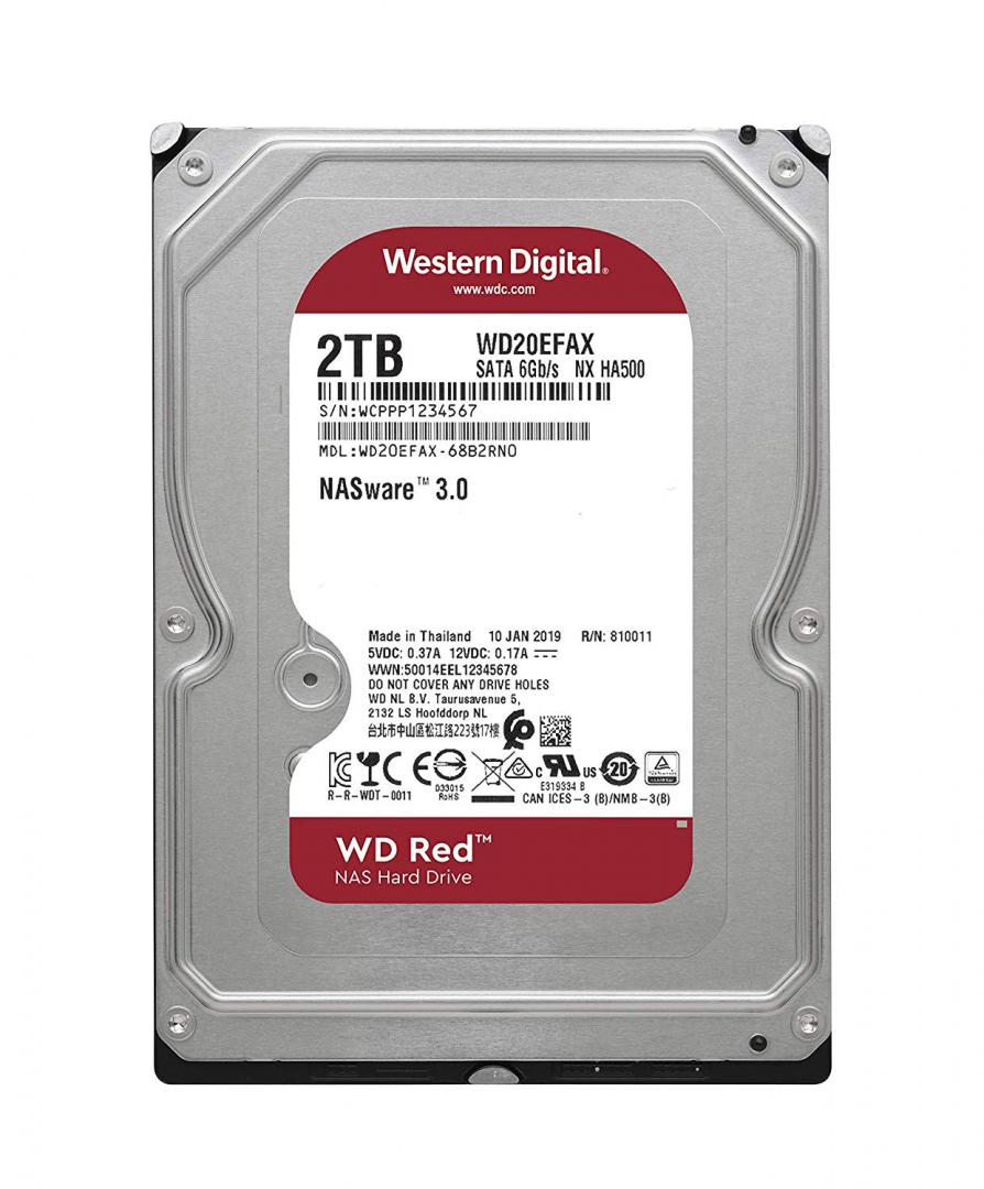 HDD WD Red NAS 2TB, 5400RPM, SATA III